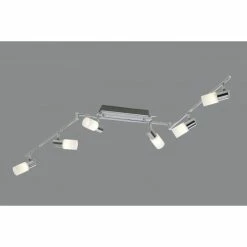 Trio Leuchten CLAPTON Deckenleuchte LED Chrom, Aluminium, Edelstahl, 6-flammig