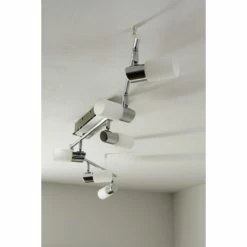 Trio Leuchten CLAPTON Deckenleuchte LED Chrom, Aluminium, Edelstahl, 6-flammig -Bürolampen Verkäufe trio leuchten clapton deckenleuchte 821410605 do1 13