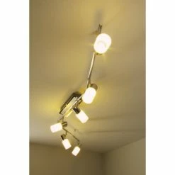 Trio Leuchten CLAPTON Deckenleuchte LED Chrom, Aluminium, Edelstahl, 6-flammig -Bürolampen Verkäufe trio leuchten clapton deckenleuchte 821410605 do1 15