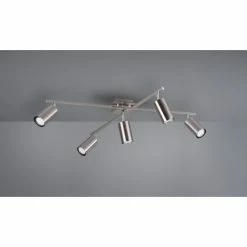 Trio Leuchten MARLEY Deckenleuchte Nickel-Matt, 5-flammig -Bürolampen Verkäufe trio leuchten marley deckenleuchte 612400507 4