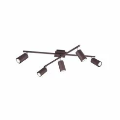 Trio Leuchten MARLEY Deckenleuchte Rostfarben, 5-flammig