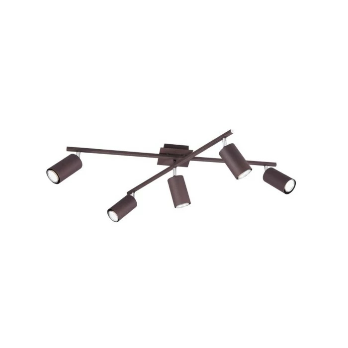 Trio Leuchten MARLEY Deckenleuchte Rostfarben, 5-flammig 1 Trio Leuchten MARLEY Deckenleuchte Rostfarben, 5-flammig