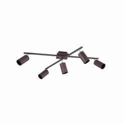 Trio Leuchten MARLEY Deckenleuchte Rostfarben, 5-flammig 8 Trio Leuchten MARLEY Deckenleuchte Rostfarben, 5-flammig -Bürolampen Verkäufe trio leuchten marley deckenleuchte 612400524 2