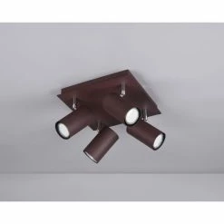 Trio Leuchten MARLEY Strahler Rostfarben, 4-flammig -Bürolampen Verkäufe trio leuchten marley strahler 802430424 3