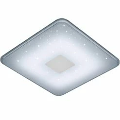 Trio Leuchten SAMURAI Deckenleuchte LED Wei&szlig;, 1-flammig, Fernbedienung -Bürolampen Verkäufe trio leuchten samurai deckenleuchte 628613001 3