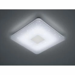 Trio Leuchten SAMURAI Deckenleuchte LED Wei&szlig;, 1-flammig, Fernbedienung -Bürolampen Verkäufe trio leuchten samurai deckenleuchte 628613001 5