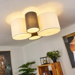 Hofstein Trisett Deckenleuchte Schwarz, Grau, Weiß, 4-flammig -Bürolampen Verkäufe trisett deckenleuchte h3388150 8