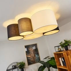 Hofstein Trisett Deckenleuchte Schwarz, Grau, Weiß, 5-flammig -Bürolampen Verkäufe trisett deckenleuchte h3388167 6