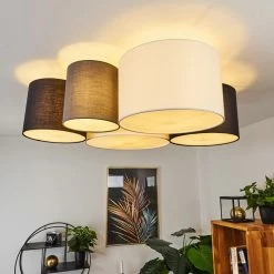 Hofstein Trisett Deckenleuchte Schwarz, Grau, Weiß, 5-flammig -Bürolampen Verkäufe trisett deckenleuchte h3388167 8