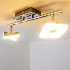 Hofstein Turin Deckenspot LED Chrom, 2-flammig -Bürolampen Verkäufe turin deckenspot h167619 12