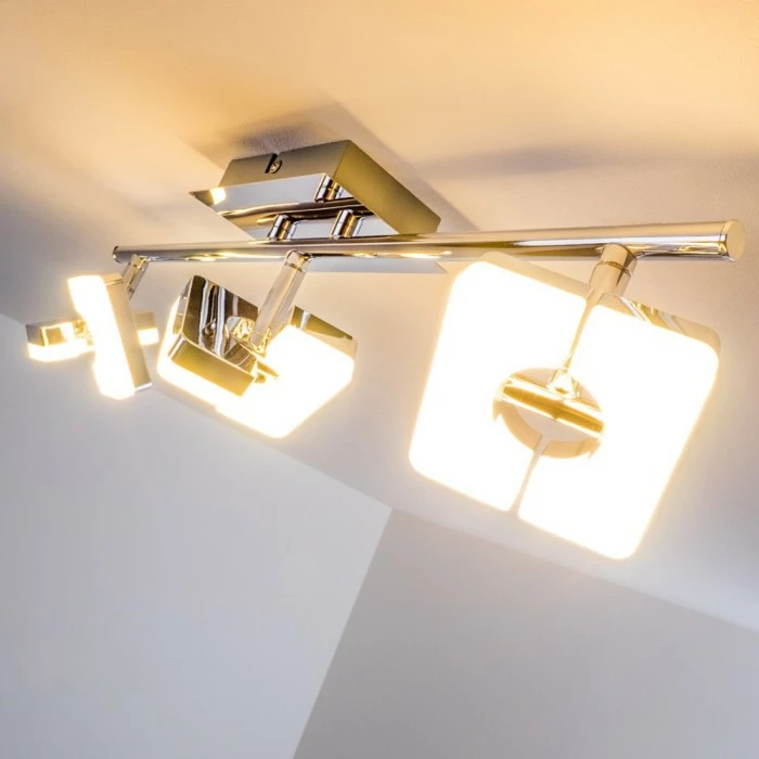 Hofstein Turin Deckenspot LED Chrom, 3-flammig 1 Hofstein Turin Deckenspot LED Chrom, 3-flammig