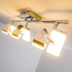 Hofstein Turin Deckenspot LED Chrom, 3-flammig 53 Hofstein Turin Deckenspot LED Chrom, 3-flammig -Bürolampen Verkäufe turin deckenspot h167626 20