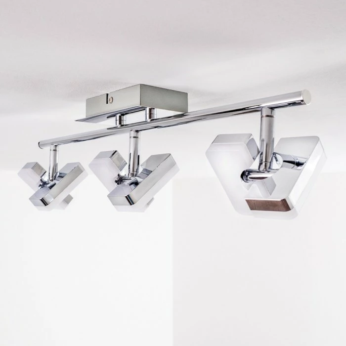 Hofstein Turin Deckenspot LED Chrom, 3-flammig 6 Hofstein Turin Deckenspot LED Chrom, 3-flammig – Bild 6