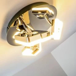 Hofstein Turin Deckenspot LED Chrom, 3-flammig 31 Hofstein Turin Deckenspot LED Chrom, 3-flammig -Bürolampen Verkäufe turin deckenspot h167633 10