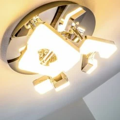 Hofstein Turin Deckenspot LED Chrom, 3-flammig 33 Hofstein Turin Deckenspot LED Chrom, 3-flammig -Bürolampen Verkäufe turin deckenspot h167633 12