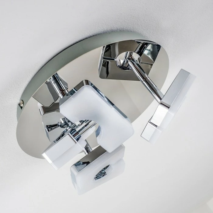 Hofstein Turin Deckenspot LED Chrom, 3-flammig 20 Hofstein Turin Deckenspot LED Chrom, 3-flammig – Bild 20