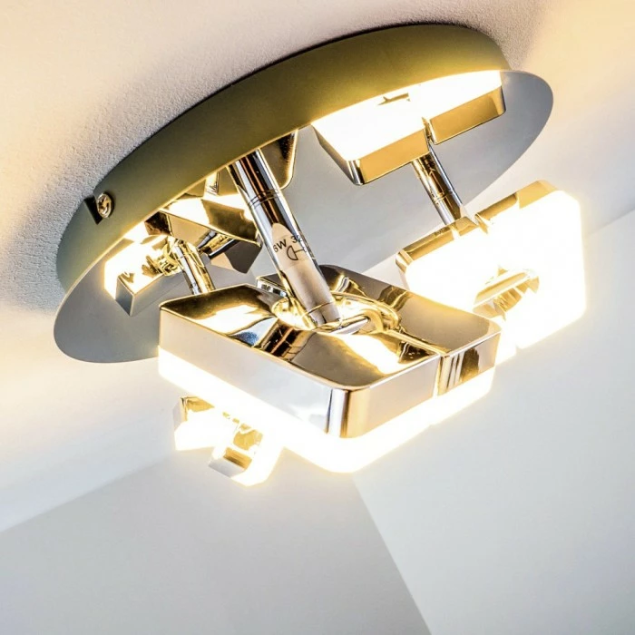 Hofstein Turin Deckenspot LED Chrom, 3-flammig 4 Hofstein Turin Deckenspot LED Chrom, 3-flammig – Bild 4