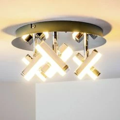 Hofstein Turin Deckenspot LED Chrom, 3-flammig 25 Hofstein Turin Deckenspot LED Chrom, 3-flammig -Bürolampen Verkäufe turin deckenspot h167633 4