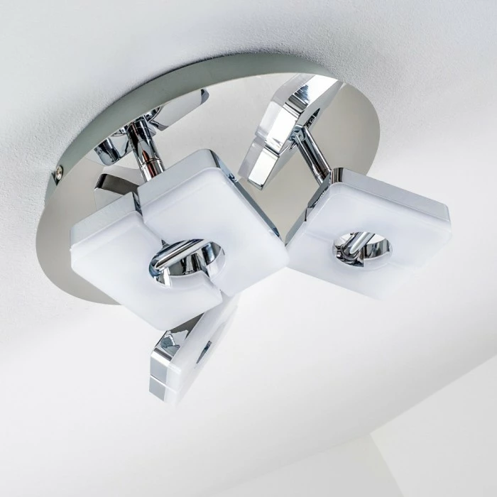 Hofstein Turin Deckenspot LED Chrom, 3-flammig 6 Hofstein Turin Deckenspot LED Chrom, 3-flammig – Bild 6