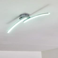 Hofstein Tusula Deckenleuchte LED Nickel-Matt, 2-flammig -Bürolampen Verkäufe tusula deckenleuchte h3274347 21