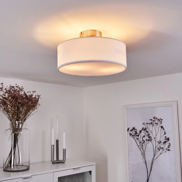 Hofstein Tveid Deckenleuchte Nickel-Matt, 2-flammig 1 Hofstein Tveid Deckenleuchte Nickel-Matt, 2-flammig