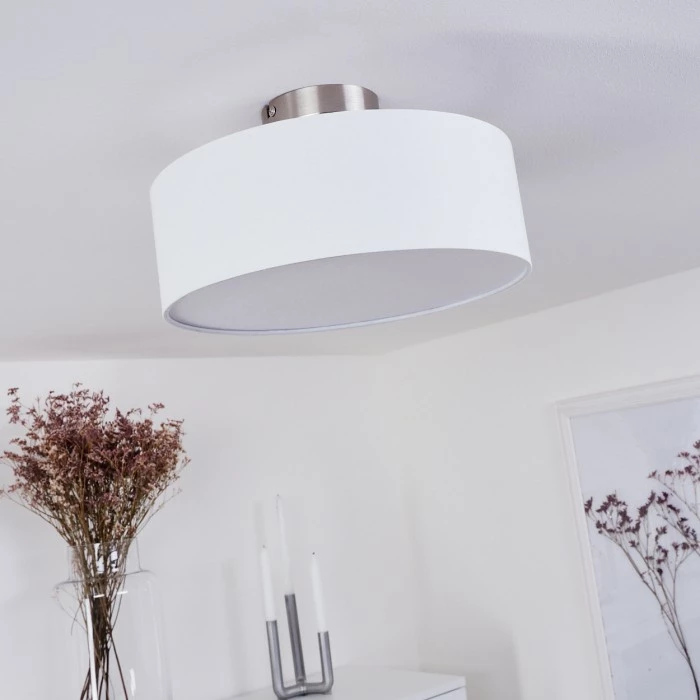 Hofstein Tveid Deckenleuchte Nickel-Matt, 2-flammig 2 Hofstein Tveid Deckenleuchte Nickel-Matt, 2-flammig – Bild 2