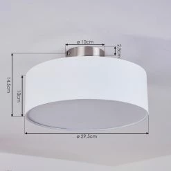 Hofstein Tveid Deckenleuchte Nickel-Matt, 2-flammig 15 Hofstein Tveid Deckenleuchte Nickel-Matt, 2-flammig -Bürolampen Verkäufe tveid deckenleuchte h3433515 3