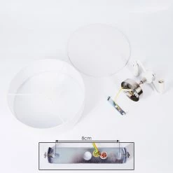 Hofstein Tveid Deckenleuchte Nickel-Matt, 2-flammig 16 Hofstein Tveid Deckenleuchte Nickel-Matt, 2-flammig -Bürolampen Verkäufe tveid deckenleuchte h3433515 4