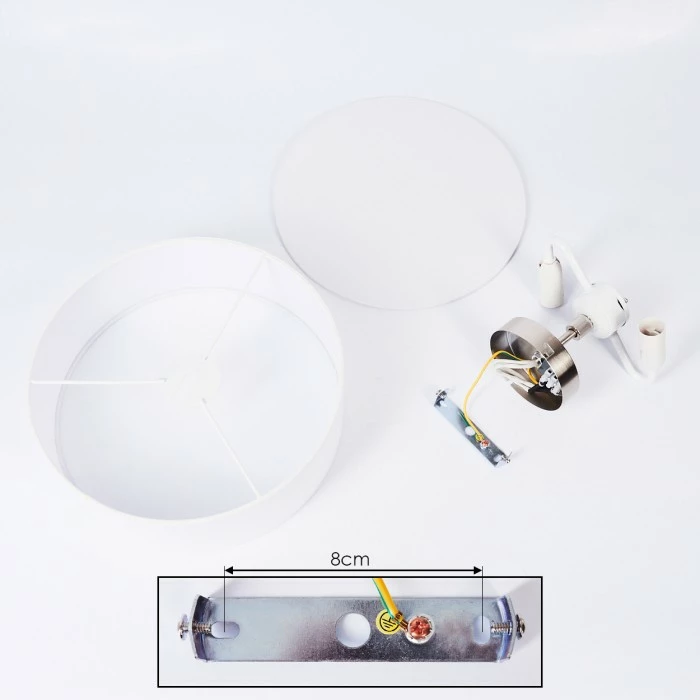 Hofstein Tveid Deckenleuchte Nickel-Matt, 2-flammig 5 Hofstein Tveid Deckenleuchte Nickel-Matt, 2-flammig – Bild 5