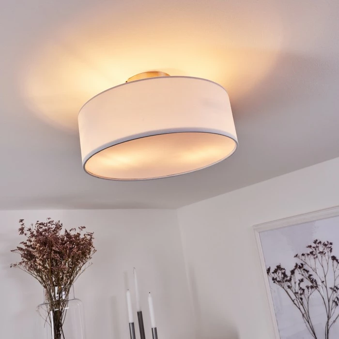 Hofstein Tveid Deckenleuchte Nickel-Matt, 2-flammig 7 Hofstein Tveid Deckenleuchte Nickel-Matt, 2-flammig – Bild 7