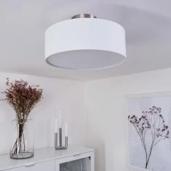 Hofstein Tveid Deckenleuchte Nickel-Matt, 2-flammig 21 Hofstein Tveid Deckenleuchte Nickel-Matt, 2-flammig -Bürolampen Verkäufe tveid deckenleuchte h3433515 9