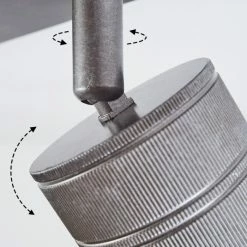 Hofstein Tyldom Deckenleuchte Grau, Silber, 4-flammig 15 Hofstein Tyldom Deckenleuchte Grau, Silber, 4-flammig -Bürolampen Verkäufe tyldom deckenleuchte h3433577 5