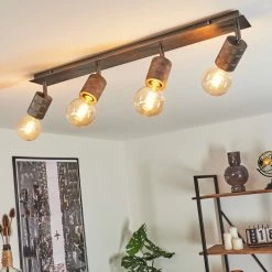 Hofstein Tyldom Deckenleuchte Grau, Silber, 4-flammig 18 Hofstein Tyldom Deckenleuchte Grau, Silber, 4-flammig -Bürolampen Verkäufe tyldom deckenleuchte h3433577 8