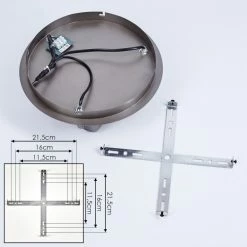 Hofstein Tyldom Deckenleuchte Altsilber, 3-flammig 14 Hofstein Tyldom Deckenleuchte Altsilber, 3-flammig -Bürolampen Verkäufe tyldom deckenleuchte h3434154 4