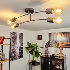 Hofstein Tyldom Deckenleuchte Altsilber, 4-flammig -Bürolampen Verkäufe tyldom deckenleuchte h3442401 8