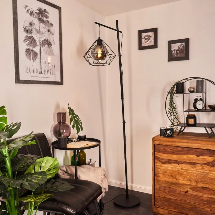 Hofstein Uarau Stehleuchte Schwarz, 1-flammig 1 Hofstein Uarau Stehleuchte Schwarz, 1-flammig