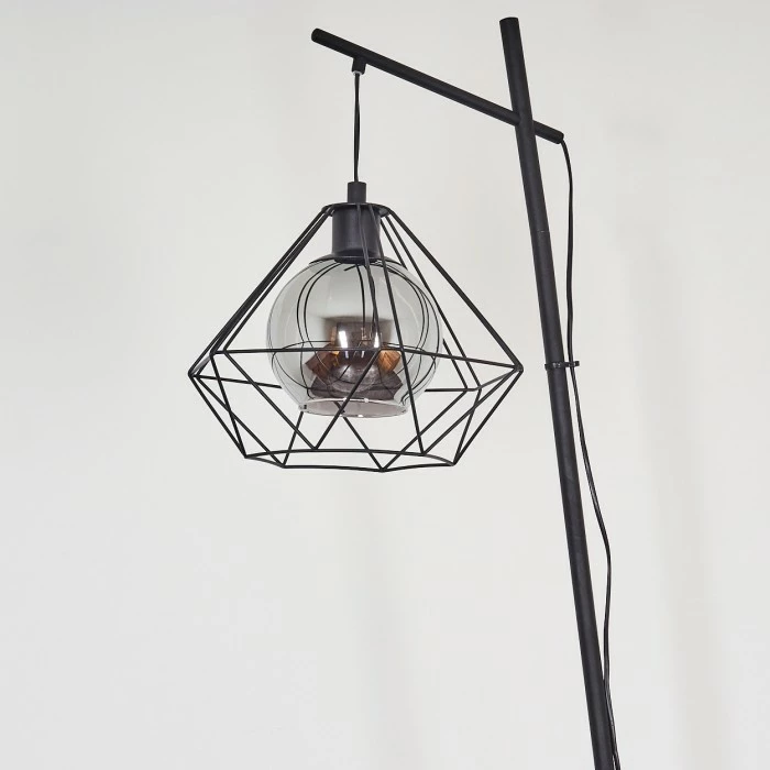 Hofstein Uarau Stehleuchte Schwarz, 1-flammig 8 Hofstein Uarau Stehleuchte Schwarz, 1-flammig – Bild 8