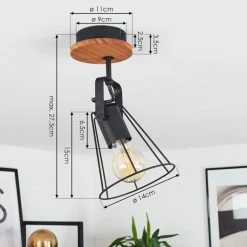 Hofstein Uatuasa Deckenleuchte Schwarz, Naturfarben, 1-flammig 13 Hofstein Uatuasa Deckenleuchte Schwarz, Naturfarben, 1-flammig -Bürolampen Verkäufe uatuasa deckenleuchte h3443231 3