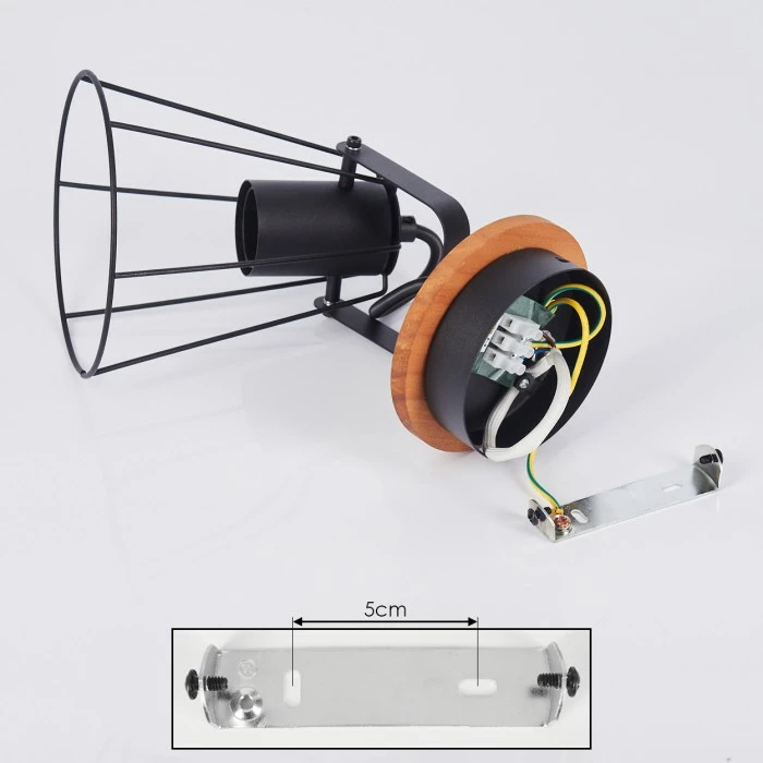 Hofstein Uatuasa Deckenleuchte Schwarz, Naturfarben, 1-flammig 5 Hofstein Uatuasa Deckenleuchte Schwarz, Naturfarben, 1-flammig – Bild 5