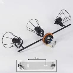 Hofstein Uatuasa Deckenleuchte Schwarz, Naturfarben, 3-flammig -Bürolampen Verkäufe uatuasa deckenleuchte h3443286 4