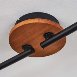 Hofstein Uatuasa Deckenleuchte Schwarz, Naturfarben, 4-flammig -Bürolampen Verkäufe uatuasa deckenleuchte h3443330 2
