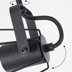 Hofstein Uatuasa Deckenleuchte Schwarz, Naturfarben, 4-flammig -Bürolampen Verkäufe uatuasa deckenleuchte h3443330 5