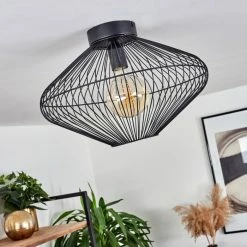 Hofstein Unafo Deckenleuchte Schwarz, 1-flammig -Bürolampen Verkäufe unafo deckenleuchte h3442715 9