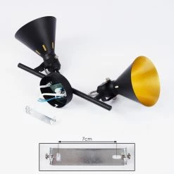 Hofstein Upiano Deckenleuchte Chrom, Schwarz, 2-flammig 15 Hofstein Upiano Deckenleuchte Chrom, Schwarz, 2-flammig -Bürolampen Verkäufe upiano deckenleuchte h3017784 4