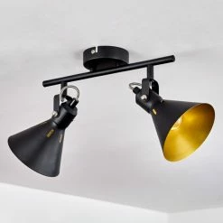 Hofstein Upiano Deckenleuchte Chrom, Schwarz, 2-flammig 18 Hofstein Upiano Deckenleuchte Chrom, Schwarz, 2-flammig -Bürolampen Verkäufe upiano deckenleuchte h3017784 7