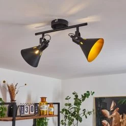 Hofstein Upiano Deckenleuchte Chrom, Schwarz, 2-flammig 20 Hofstein Upiano Deckenleuchte Chrom, Schwarz, 2-flammig -Bürolampen Verkäufe upiano deckenleuchte h3017784 9