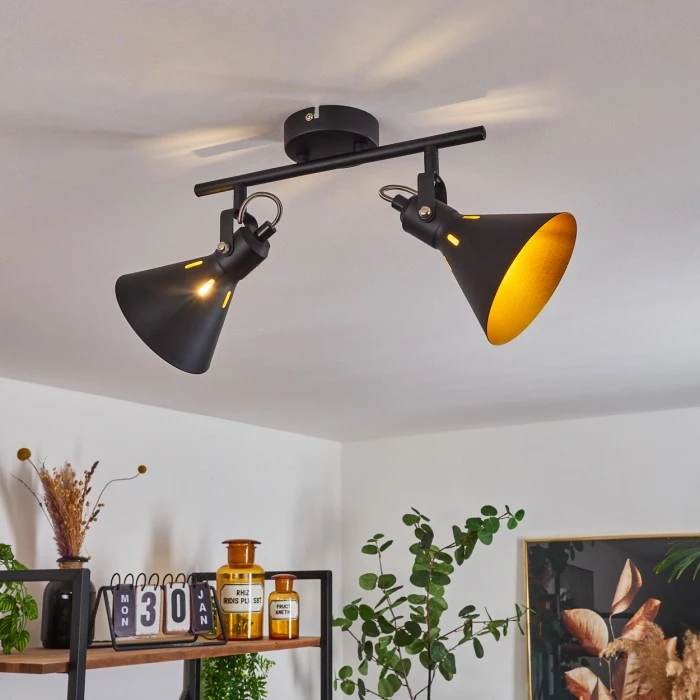 Hofstein Upiano Deckenleuchte Chrom, Schwarz, 2-flammig 10 Hofstein Upiano Deckenleuchte Chrom, Schwarz, 2-flammig – Bild 10