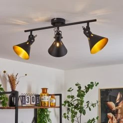 Hofstein Upiano Deckenleuchte Chrom, Schwarz, 3-flammig -Bürolampen Verkäufe upiano deckenleuchte h3017791 6