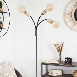 Hofstein Vasanello Stehleuchte Schwarz, Braun, 3-flammig -Bürolampen Verkäufe vasanello stehleuchte h3413753 12