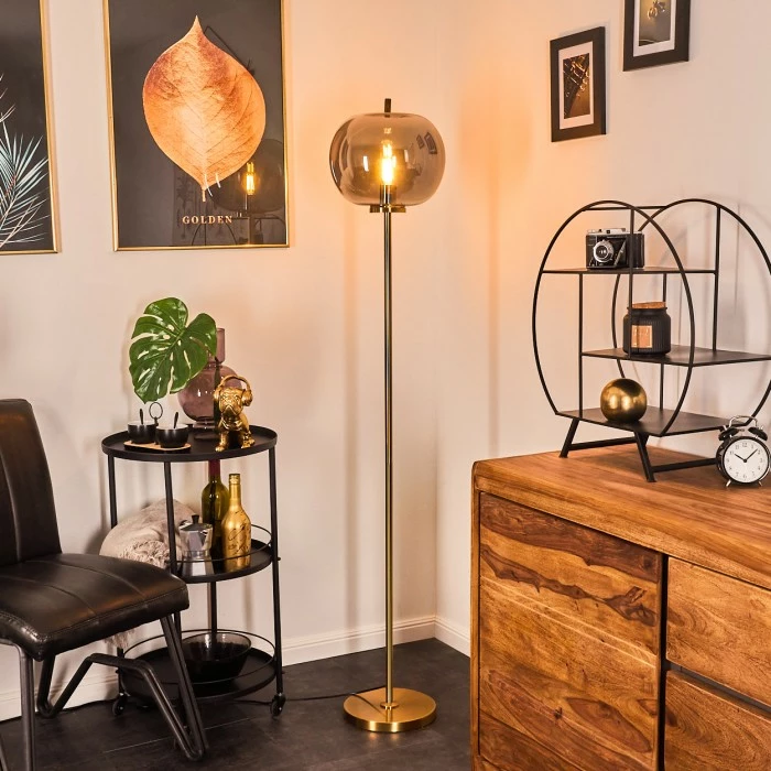 Hofstein Verbania Stehleuchte Messing, 1-flammig 1 Hofstein Verbania Stehleuchte Messing, 1-flammig